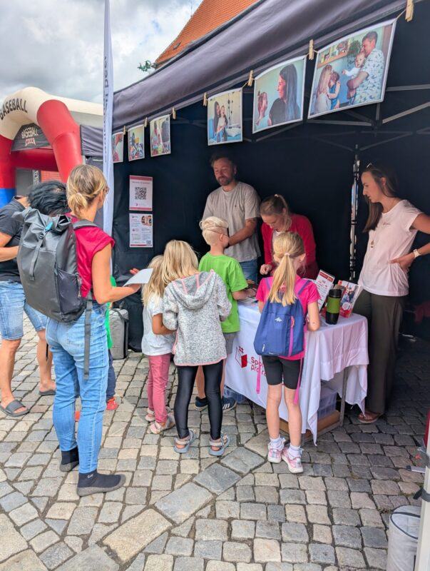 Prezentace služby na stánku během festivalu ČEZfest Olomouc